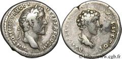 ANTONIN et MARC AURELE CESAR (140-161) Antoninus Pius, Marcus Aurelius Cوsar Denier 140 N° brm_079117 Date : 140 Nom de l'atelier : Rome Métal : argent Diamètre : 17,5mm Axe des coins : 6h. Poids : 3,