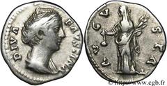 FAUSTINE MERE (+141) Annia Galeria Faustina Consécration d'Antonin le Pieux Denier c. après 148 N° brm_079124 Date : c. après 148 Nom de l'atelier : Rome Métal : argent Diamètre : 18,5mm Axe des coins
