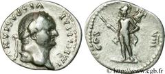 VESPASIEN (1/07/69-24/06/79) Titus Flavius Sabinus Vespasianus Denier 77 N° brm_079662 Date : 77 Nom de l'atelier : Rome Métal : argent Diamètre : 18mm Axe des coins : 5h. Poids : 3,40g. Degré de rare