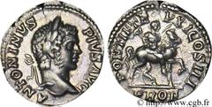 CARACALLA (27/05/196-8/04/217) Marcus Aurelius Antoninus Co-empereur avec Septime Sévère (04/198-209) Denier 208 N° brm_080059 Date : 208 Nom de l'atelier : Rome Métal : argent Diamètre : 19mm Axe des