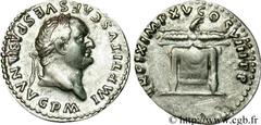TITUS (1/07/69-13/09/81) Titus Flavius Vespasianus Auguste (24/06/79-13/09/81) Denier 80 N° brm_080637 Date : 80 Nom de l'atelier : Rome Métal : argent Diamètre : 18mm Axe des coins : 6h. Poids : 3,40