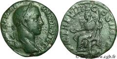 ALEXANDRE SEVERE (10/05/221-22/03/235) Marcus Aurelius Severus Alexander Auguste (13/03/222-22/02/235) As 230 N° brm_081707 Date : 230 Nom de l'atelier : Rome Métal : bronze Diamètre : 24mm Axe des co
