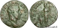ALEXANDRE SEVERE (10/05/221-22/03/235) Marcus Aurelius Severus Alexander Auguste (13/03/222-22/02/235) Dupondius 232 N° brm_081753 Date : 232 Nom de l'atelier : Rome Métal : bronze Diamètre : 24mm Axe