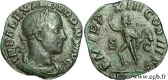 ALEXANDRE SEVERE (10/05/221-22/03/235) Marcus Aurelius Severus Alexander Auguste (13/03/222-22/02/235) Sesterce 234 N° brm_081762 Date : 234 Nom de l'atelier : Rome Métal : cuivre Diamètre : 28mm Axe 