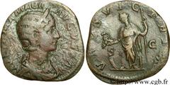 JULIA MAMEE (+235) Julia Mamaea Fille de Julia Mوsa, mère d'Alexandre Sévère - Augusta (221-235) Sesterce 231 N° brm_081844 Date : 231 Nom de l'atelier : Rome Métal : bronze Diamètre : 29mm Axe des co