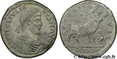 JULIEN II LE PHILOSOPHE (6/11/355-26/06/363) Flavius Claudius Julianus Auguste (02/360-26/06/363) Double maiorina, (GB, ئ 1) 362-363 N° brm_081905 Date : 362-363 Nom de l'atelier : Arles Métal : cuivr