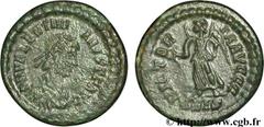 VALENTINIEN II (17/11/375-15/05/392) Flavius Valentinianus Nummus, (PBQ, ئ 4) 383-387 N° brm_092725 Date : 383-387 Nom de l'atelier : Siscia Métal : cuivre Diamètre : 14,5mm Axe des coins : 12h. Poids
