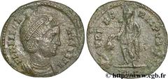 HELENE (+328) Flavia Julia Helena femme de Constance Ier, mère de Constantin Ier - Augusta (324-328) Centenionalis ou nummus 324 N° brm_095641 Date : 324 Nom de l'atelier : Lyon Métal : cuivre Diamètr