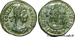 CONSTANS (25/12/335-18/01/350) Flavius Julius Constans Auguste (9/09/337-18/01-350) Maiorina, (MB, ئ 2) 348-350 N° brm_095739 Date : 348-350 Nom de l'atelier : Siscia Métal : cuivre Diamètre : 18,5mm 