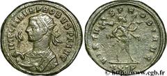 PROBUS (06-07/276-09/282) Marcus Aurelius Probus Aurelianus 277 N° brm_096800 Date : 277 Nom de l'atelier : Siscia Métal : billon Diamètre : 21,5mm Axe des coins : 6h. Poids : 3,79g.   Etat de conserv