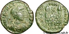 MAGNUS MAXIMUS (25/08/383-28/08/388) Magnus Maximus Nummus, (PBQ, ئ 4) 383-388 N° brm_097464 Date : 383-388 Nom de l'atelier : Arles Métal : cuivre Diamètre : 13,5mm Axe des coins : 6h. Poids : 1,05g.