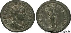 TACITE (11-12/275-06/276) Marcus Claudius Tacitus Aurelianus début 276 N° brm_107634 Date : début 276 Nom de l'atelier : Ticinum Métal : billon Diamètre : 22mm Axe des coins : 5h. Poids : 4,00g.   Eta