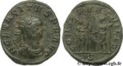 TACITE (11-12/275-06/276) Marcus Claudius Tacitus Aurelianus fin 275 N° brm_107716 Date : fin 275 Nom de l'atelier : Serdica Métal : billon Diamètre : 21,5mm Axe des coins : 12h. Poids : 4,26g. Degré 