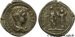 GETA (06/198-26/02/212) Lucius puis Publius Septimius Geta César (06/198-fin209) Denier 200 N° brm_107771 Date : 200 Nom de l'atelier : Rome Métal : argent Diamètre : 19,00mm Axe des coins : 12h. Poid