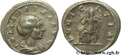 JULIA MAESA (+223 ou 226) Julia Mوsa Sœur de Julia Domna, mère de Julia Soémias et de Julia Mamée, grand-mère d'Elagabal et d'Alexandre Sévère - Augusta (218-223/226) Denier mi-fin 222 N° brm_107775 D