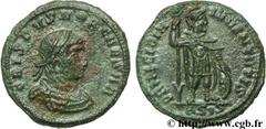 CRISPUS (1/04/317-09/326) Flavius Julius Crispus César (317-326) Follis ou nummus 317-318 N° brm_109215 Date : 317-318 Nom de l'atelier : Siscia Métal : cuivre Diamètre : 19,5mm Axe des coins : 6h. Po