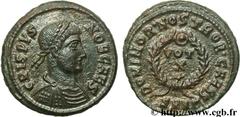 CRISPUS (1/04/317-09/326) Flavius Julius Crispus César (317-326) Centenionalis ou nummus 324 N° brm_109217 Date : 324 Nom de l'atelier : Héraclée Métal : cuivre Diamètre : 18,5mm Axe des coins : 5h. P