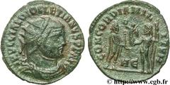 DIOCLETIEN (20/11/284-1/05/305) Caius Aurelius Valerius Diocletianus Auguste (20/11/284-1/05/305) Pseudo aurelianus ou néo-aurelianus 295-296 N° brm_109708 Date : 295-296 Nom de l'atelier : Héraclée M