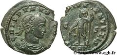 CRISPUS (1/04/317-09/326) Flavius Julius Crispus César (317-326) Follis ou nummus 317 N° brm_109737 Date : 317 Nom de l'atelier : Arles Métal : cuivre Diamètre : 19mm Axe des coins : 12h. Poids : 3,68