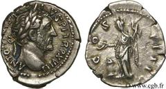 ANTONIN LE PIEUX (25/02/138-7/03/161) Titus Aurelius Fulvus Boionius Arrius Antoninus Auguste (10/07/138-7/03/161) Denier 154-155 N° brm_113659 Date : 154-155 Nom de l'atelier : Rome Métal : argent Di