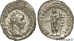 TRAJAN DECE (07/249-06/251) Caius Messius Quintus Traianus Decius Antoninien 250 N° brm_113724 Date : 250 Nom de l'atelier : Rome Métal : billon Diamètre : 23,5mm Axe des coins : 12h. Poids : 4,11g. D