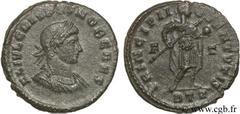 CRISPUS (1/04/317-09/326) Flavius Julius Crispus César (317-326) Follis ou nummus 317-318 N° brm_113918 Date : 317-318 Nom de l'atelier : Trèves Métal : cuivre Diamètre : 19,5mm Axe des coins : 12h. P