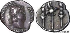 NERON (13/10/54-9/06/68) Nero Claudius Cوsar Drusus Germanicus Denier 68 N° brm_115328 Date : 68 Nom de l'atelier : Rome Métal : argent Diamètre : 17,00mm Axe des coins : 6h. Poids : 3,50g. Degré de r