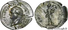VESPASIEN (1/07/69-24/06/79) Titus Flavius Sabinus Vespasianus Denier 77 N° brm_115346 Date : 77 Nom de l'atelier : Rome Métal : argent Diamètre : 19,00mm Axe des coins : 6h. Poids : 3,35g. Degré de r