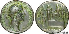 ANTONIN LE PIEUX (25/02/138-7/03/161) Titus Aurelius Fulvus Boionius Arrius Antoninus Auguste (10/07/138-7/03/161) Sesterce 145 N° brm_115430 Date : 145 Nom de l'atelier : Rome Métal : bronze Diamètre