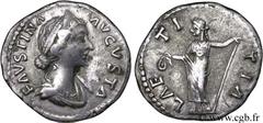 FAUSTINE JEUNE (+175) Annia Galeria Faustina Augusta (146-175) Denier c. 160 N° brm_115485 Date : c. 160 Nom de l'atelier : atelier irrégulier Métal : argent Diamètre : 18,00mm Axe des coins : 7h. Poi