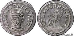 JULIA DOMNA (+217) Julia Domna Augusta (194-217) Denier 216 N° brm_115544 Date : 216 Nom de l'atelier : Rome Métal : argent Diamètre : 20,00mm Axe des coins : 7h. Poids : 3,05g. Etat de conservation :