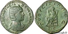 OTACILIA SEVERA (+249) Marcia Otacilia Severa Femme de Philippe Ier, mère de Philippe II - Augusta (244-249) Sesterce 245 N° brm_115667 Date : 245 Nom de l'atelier : Rome Métal : bronze Diamètre : 30,