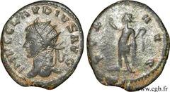 CLAUDE II LE GOTHIQUE (09/268-06-08/270) Marcus Aurelius Claudius Antoninien mi-269 N° brm_115762 Date : mi-269 Nom de l'atelier : Antioche Métal : billon Diamètre : 21,00mm Axe des coins : 11h. Poids