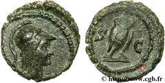 DOMITIEN (12/69-18/09/96) Titus Flavius Domitianus Auguste (13/09/81-18/09/96) Quadrans 81-96 N° brm_123025 Date : 81-96 Nom de l'atelier : Rome Métal : cuivre Diamètre : 13,00mm Axe des coins : 6h. P