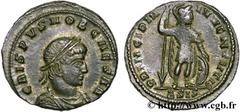 CRISPUS (1/04/317-09/326) Flavius Julius Crispus César (317-326) Follis ou nummus 317 N° brm_123165 Date : 317 Nom de l'atelier : Siscia Métal : cuivre Diamètre : 19,00mm Axe des coins : 6h. Poids : 3