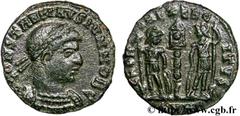 CONSTANTIN II (1/03/317-04/340) Flavius Claudius Julius Constantinus César (1/03/317-9/09/337) Centenionalis ou nummus 336-337 N° brm_123178 Date : 336-337 Nom de l'atelier : Héraclée Métal : cuivre D