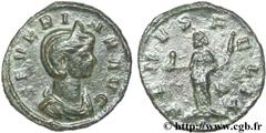 SEVERINE (+ après 275) Ulpia Severina Femme d'Aurélien - Augusta (274-275) Demi-aurelianus début - septembre 275 N° brm_123314 Date : début - septembre 275 Nom de l'atelier : Rome Métal : billon Diamè