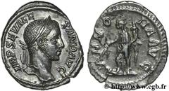 ALEXANDRE SEVERE (10/05/221-22/03/235) Marcus Aurelius Severus Alexander Auguste (13/03/222-22/02/235) Denier 229 N° brm_123377 Date : 229 Nom de l'atelier : Rome Métal : argent Diamètre : 20,00mm Axe