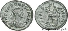 PROBUS (06-07/276-09/282) Marcus Aurelius Probus Aurelianus 277 N° brm_123410 Date : 277 Nom de l'atelier : Siscia Métal : billon Diamètre : 21,50mm Axe des coins : 5h. Poids : 3,32g. Degré de rareté 