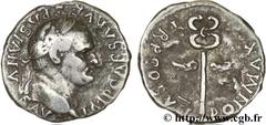 VESPASIEN (1/07/69-24/06/79) Titus Flavius Sabinus Vespasianus Denier 76 N° brm_124609 Date : 76 Nom de l'atelier : Ephèse Métal : argent Diamètre : 17mm Axe des coins : 6h. Poids : 3,07g. Degré de ra