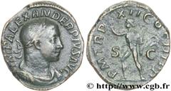 ALEXANDRE SEVERE (10/05/221-22/03/235) Marcus Aurelius Severus Alexander Auguste (13/03/222-22/02/235) Sesterce 233 N° brm_125411 Date : 233 Nom de l'atelier : Rome Métal : cuivre Diamètre : 31,2mm Ax