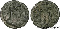 CONSTANS (25/12/335-18/01/350) Flavius Julius Constans Auguste (9/09/337-18/01-350) Centenionalis ou nummus 347-348 N° brm_125618 Date : 347-348 Nom de l'atelier : Lyon Métal : cuivre Diamètre : 15,5m