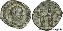 TRAJAN DECE (07/249-06/251) Caius Messius Quintus Traianus Decius Antoninien 250 N° brm_126271 Date : 250 Nom de l'atelier : Rome Métal : billon Diamètre : 21mm Axe des coins : 12h. Poids : 4,09g.   E