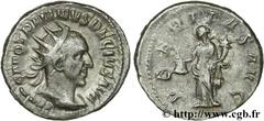 TRAJAN DECE (07/249-06/251) Caius Messius Quintus Traianus Decius Antoninien 250 N° brm_126285 Date : 250 Nom de l'atelier : Rome Métal : billon Diamètre : 21mm Axe des coins : 6h. Poids : 4,21g. Degr