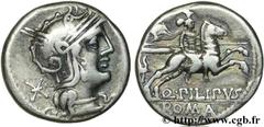 MARCIA (129 avant J.-C.) Quintus Marcius Philippus Denier 129 AC. N° brm_126321 Date : 129 AC. Nom de l'atelier : Rome Métal : argent Diamètre : 17mm Axe des coins : 12h. Poids : 3,72g. Etat de conser