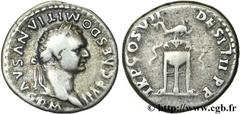 DOMITIEN (12/69-18/09/96) Titus Flavius Domitianus Auguste (13/09/81-18/09/96) Denier 81 N° brm_126335 Date : 81 Nom de l'atelier : Rome Métal : argent Diamètre : 17,00mm Axe des coins : 6h. Poids : 3