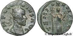 CLAUDE II LE GOTHIQUE (09/268-06-08/270) Marcus Aurelius Claudius Antoninien 270 N° brm_126377 Date : 270 Nom de l'atelier : Siscia Métal : billon Diamètre : 18mm Axe des coins : 7h. Poids : 2,39g.   