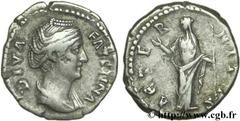 FAUSTINE MERE (+141) Annia Galeria Faustina Consécration d'Antonin le Pieux Denier c. après 148 N° brm_126579 Date : c. après 148 Nom de l'atelier : Rome Métal : argent Diamètre : 18mm Axe des coins :