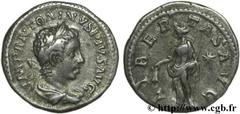 ELAGABAL (16/05/218-12/03/222) Marcus Aurelius Antoninus Denier 220 N° brm_126595 Date : 220 Nom de l'atelier : Rome Métal : argent Diamètre : 18mm Axe des coins : 6h. Poids : 2,91g. Etat de conservat