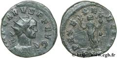CARUS (09/282-07/283) Marcus Aurelius Carus Aurelianus 283 N° brm_126638 Date : 283 Nom de l'atelier : Ticinum Métal : billon Diamètre : 21mm Axe des coins : 12h. Poids : 3,42g.   Etat de conservation